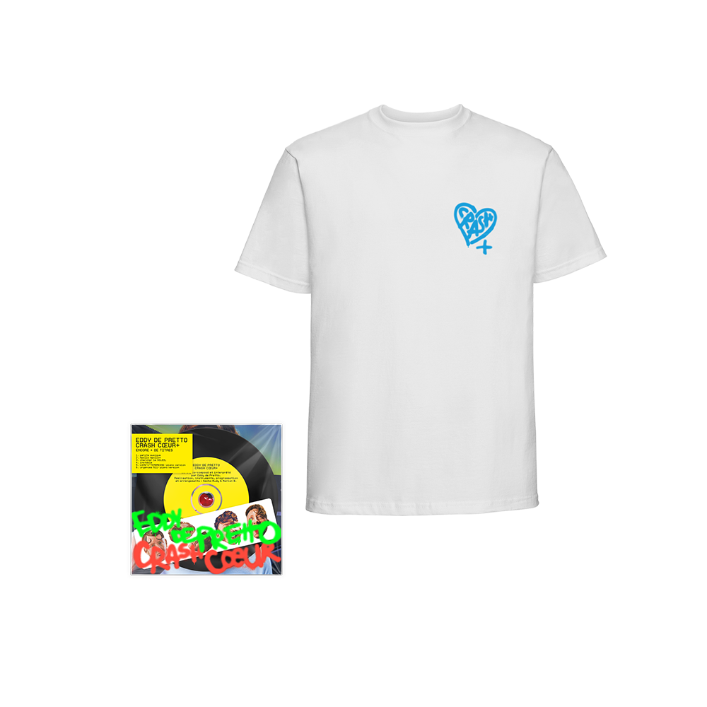 Pack "Crash coeur+" CD dédicacé (réédition) + T-shirt "Petite musique"