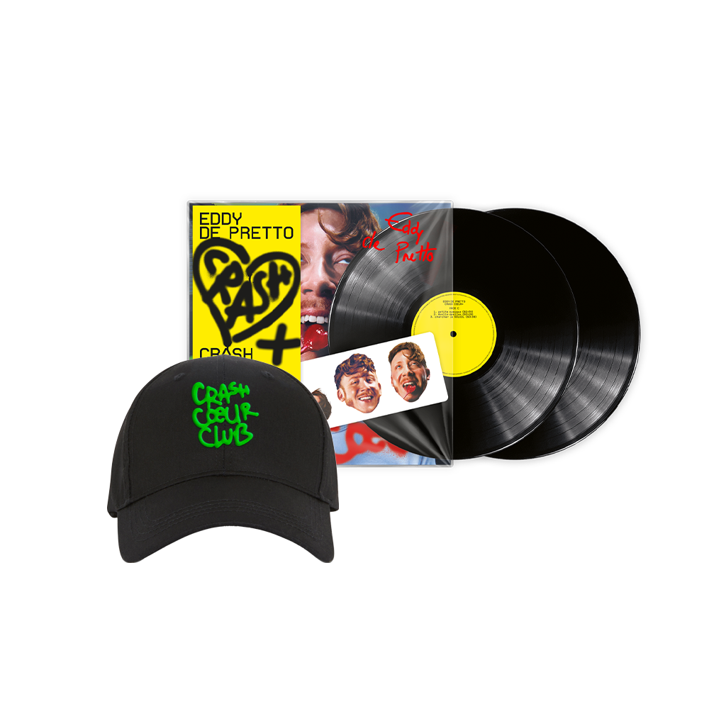 Pack "Crash coeur+" Vinyle dédicacé (réédition) + Casquette